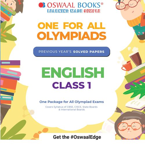 Oswaal One For All Olympiad Previous Years' Solved Papers, Class-1 English Book (Useful book for all Olympiads) (For 2023 Exam)
