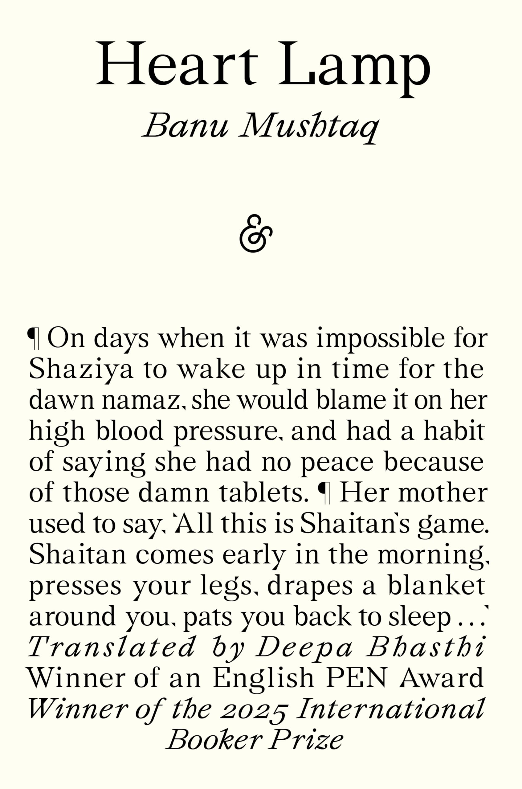 Heart Lamp: Winner of the 2025 International Booker Prize